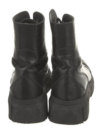 Alohas Leather Combat Boots