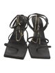 Alohas Leather Chain-Link Accents Sandals