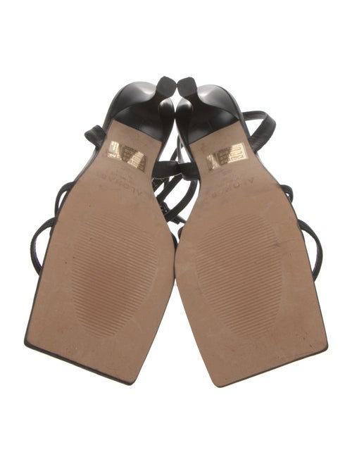 Alohas Leather Chain-Link Accents Sandals