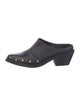 Alohas Leather Studded Accents Mules