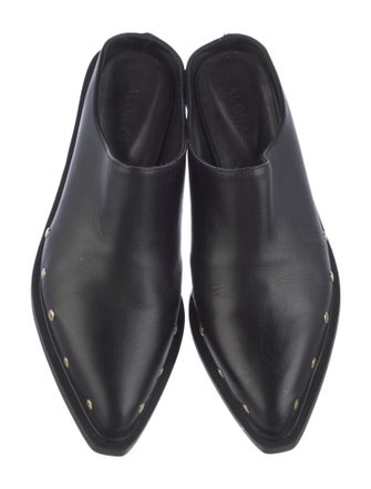 Alohas Leather Studded Accents Mules