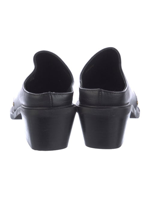 Alohas Leather Studded Accents Mules
