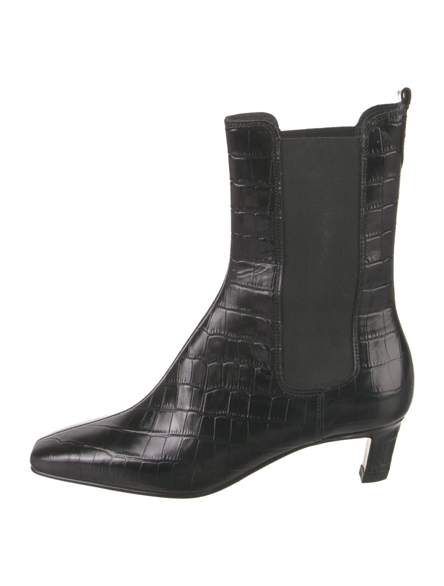 Alohas Leather Animal Print Chelsea Boots