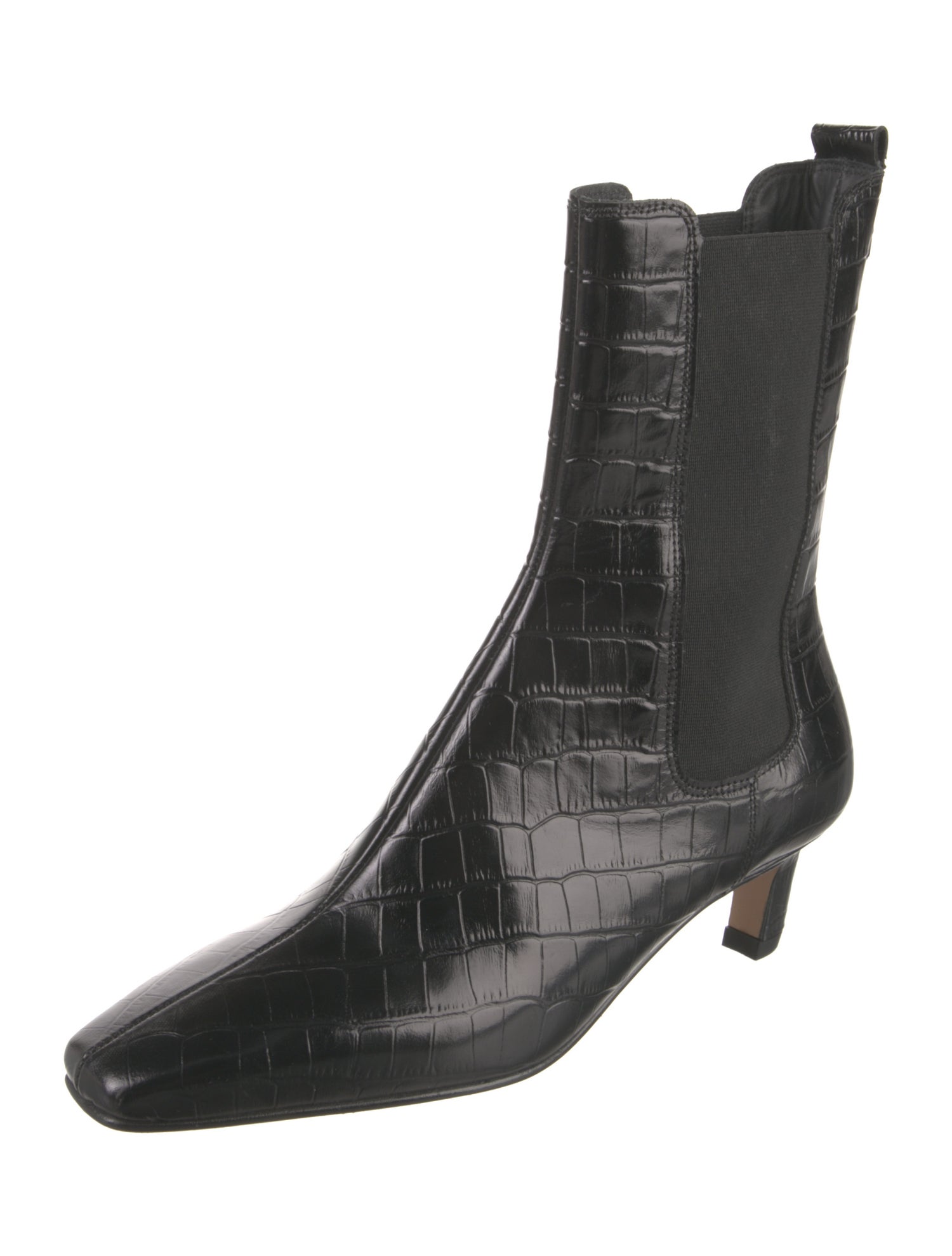 Alohas Leather Animal Print Chelsea Boots