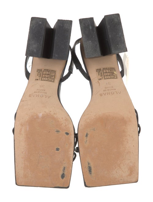 Alohas Leather Slingback Sandals