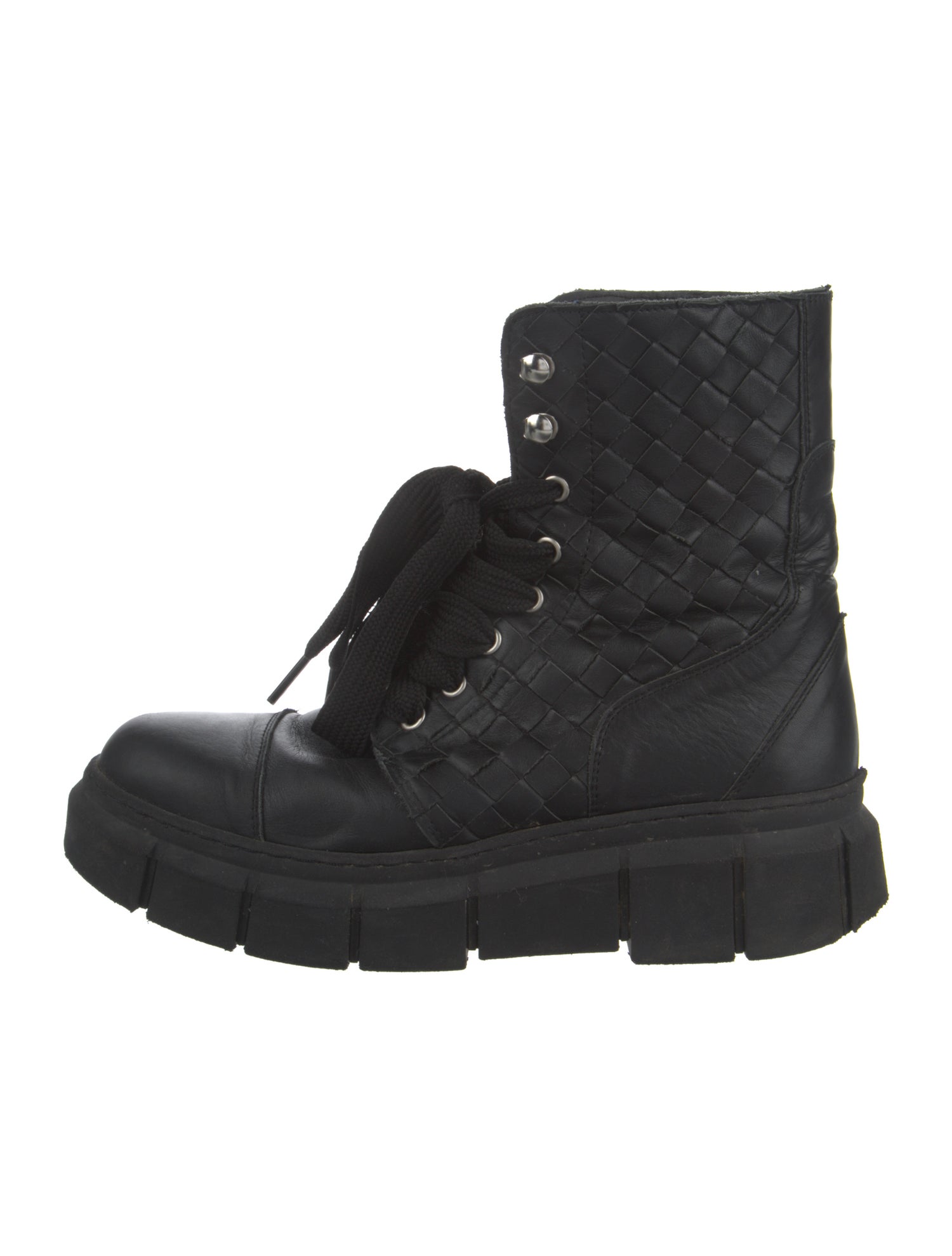 Alohas Leather Combat Boots