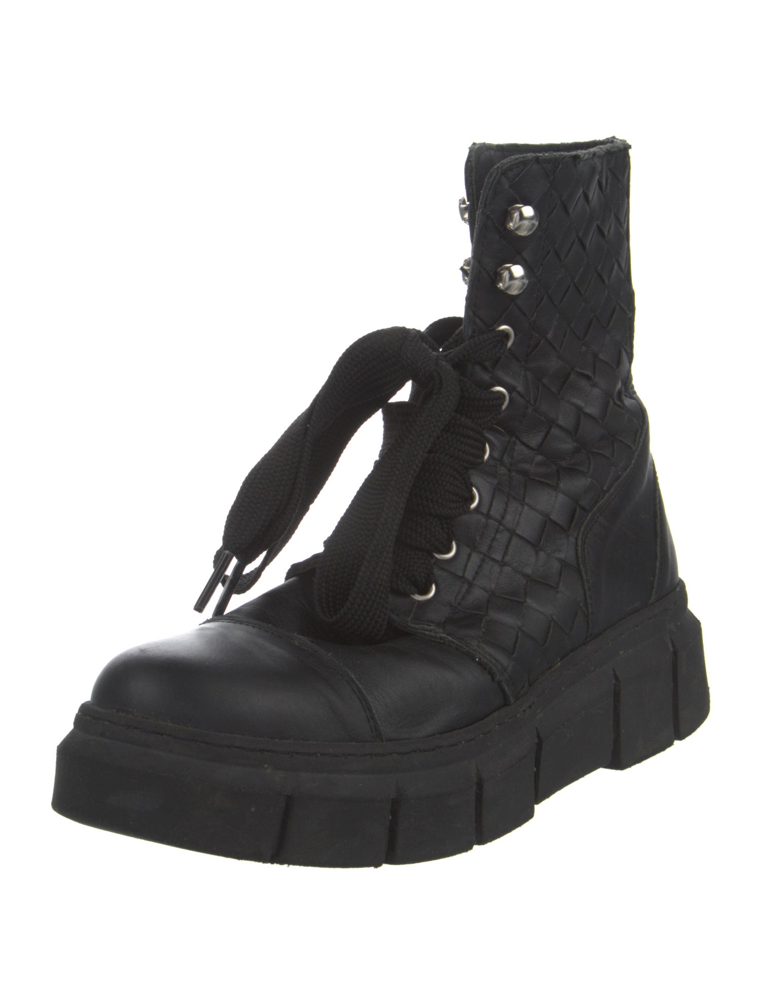 Alohas Leather Combat Boots