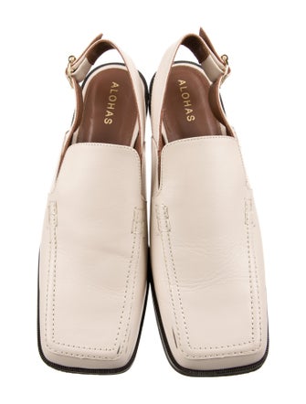 Alohas Leather Slingback Flats