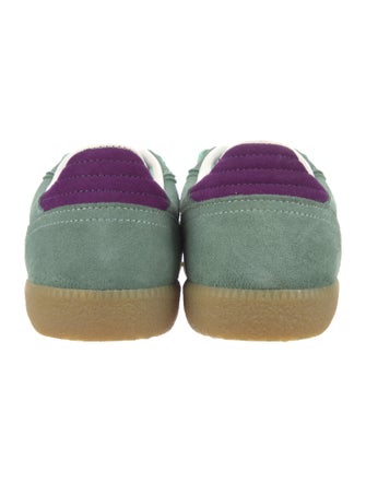 Alohas Suede Colorblock Pattern Sneakers