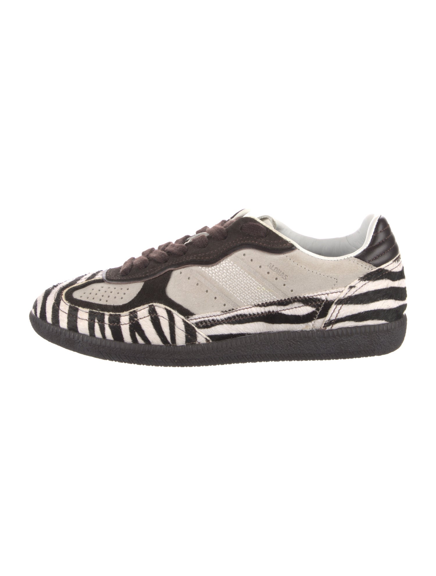 Alohas Leather Animal Print Sneakers