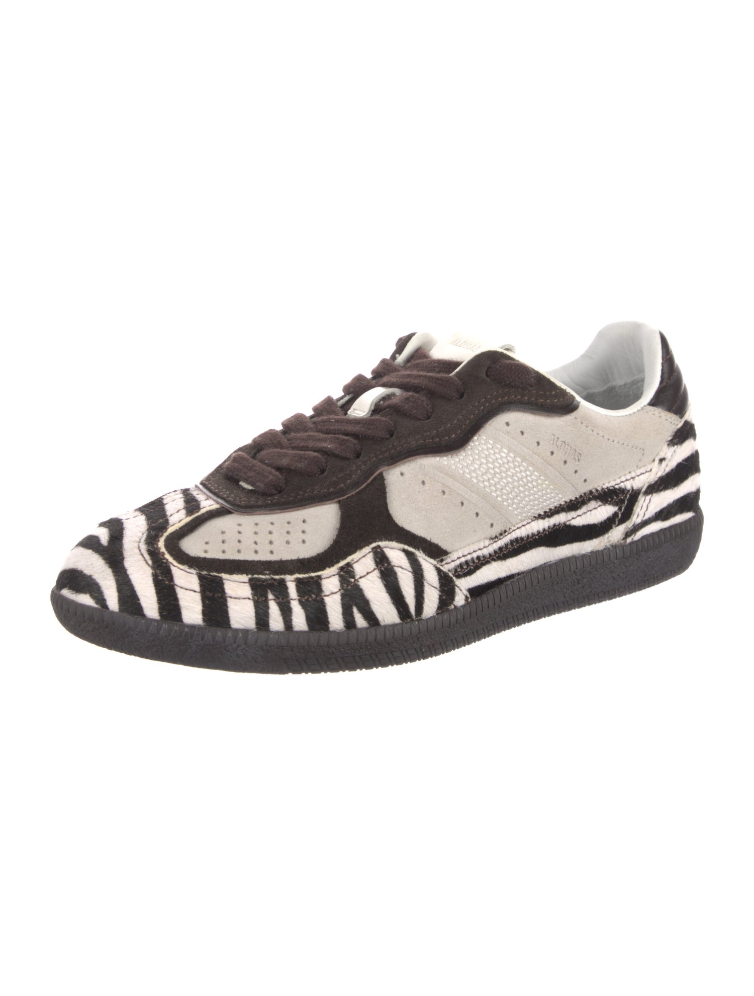 Alohas Leather Animal Print Sneakers