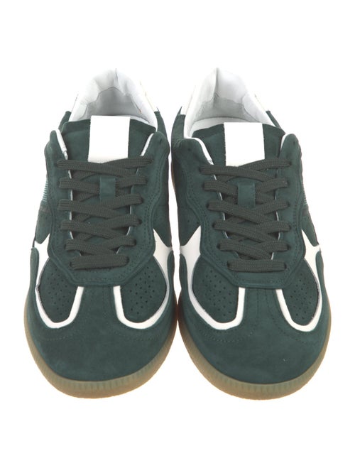 Alohas Suede Colorblock Pattern Sneakers