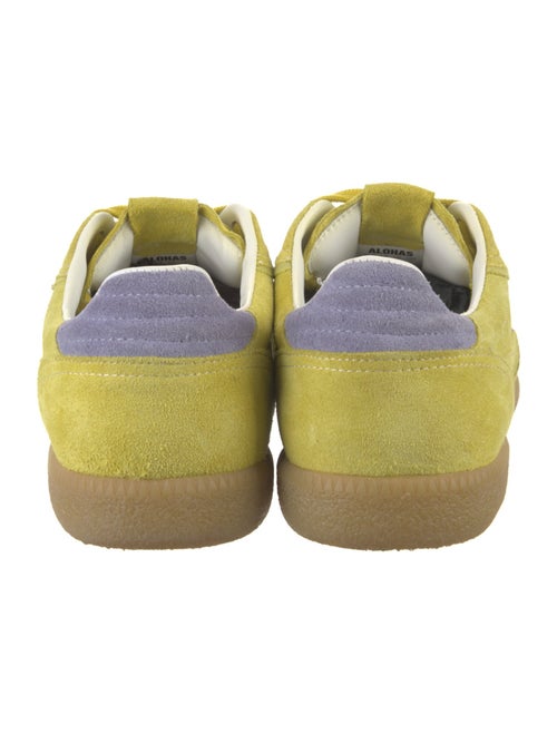 Alohas Leather Colorblock Pattern Sneakers