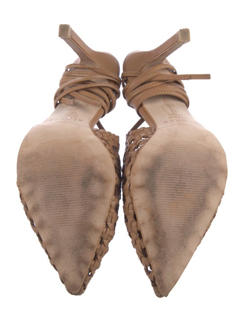 Alohas Leather Braided Accents Slingback Pumps