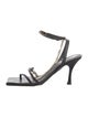 Alohas Leather Chain-Link Accents Sandals