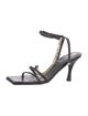 Alohas Leather Chain-Link Accents Sandals