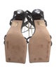 Alohas Leather Chain-Link Accents Sandals