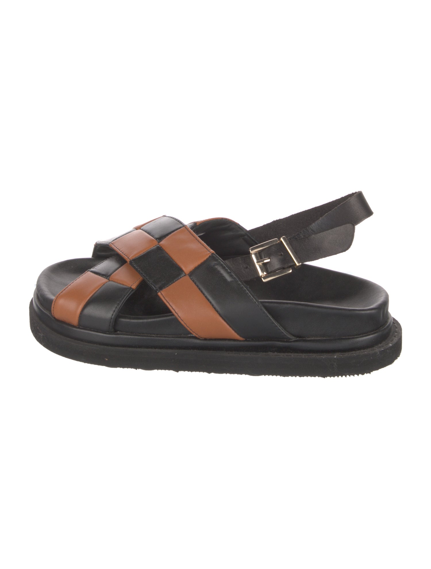 Alohas Leather Slingback Sandals