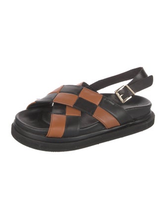 Alohas Leather Slingback Sandals