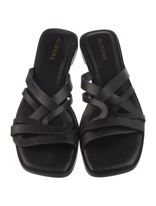Alohas Leather Slides