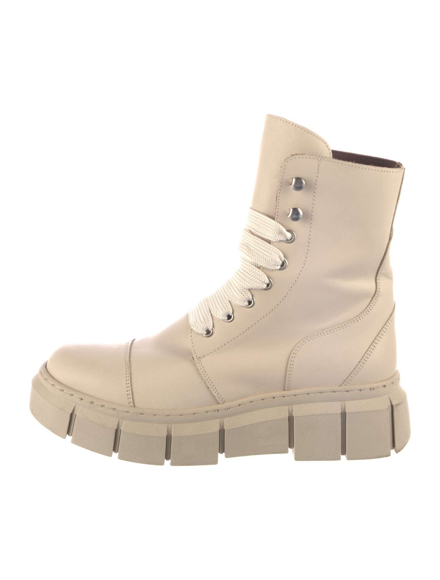 Alohas Leather Combat Boots