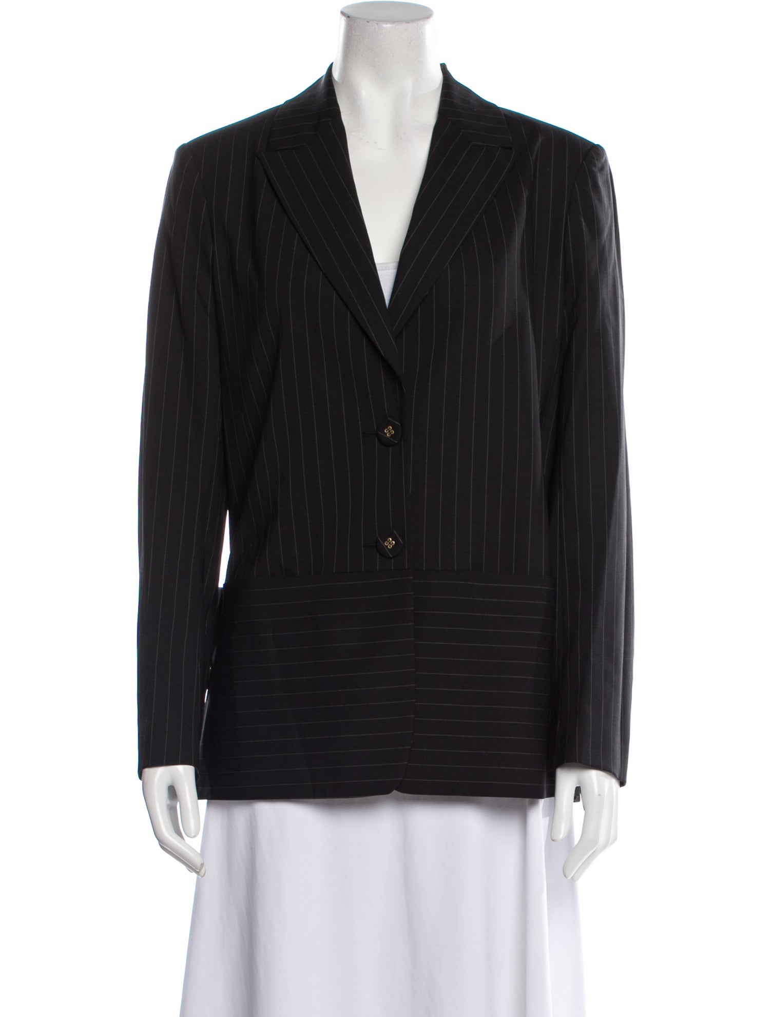 Albino Teodoro Virgin Wool Striped Blazer