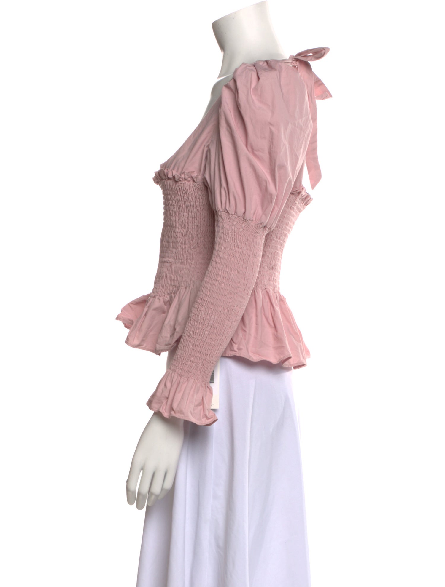 Allina Liu Scoop Neck Long Sleeve Crop Top