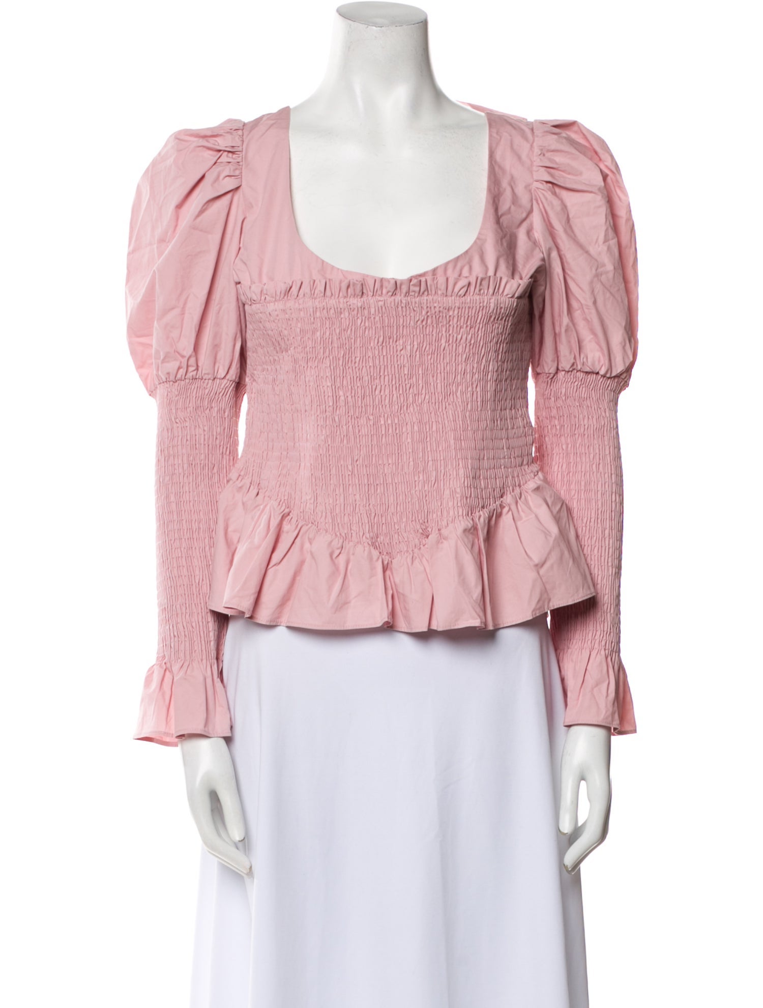 Allina Liu Scoop Neck Long Sleeve Blouse w/ Tags