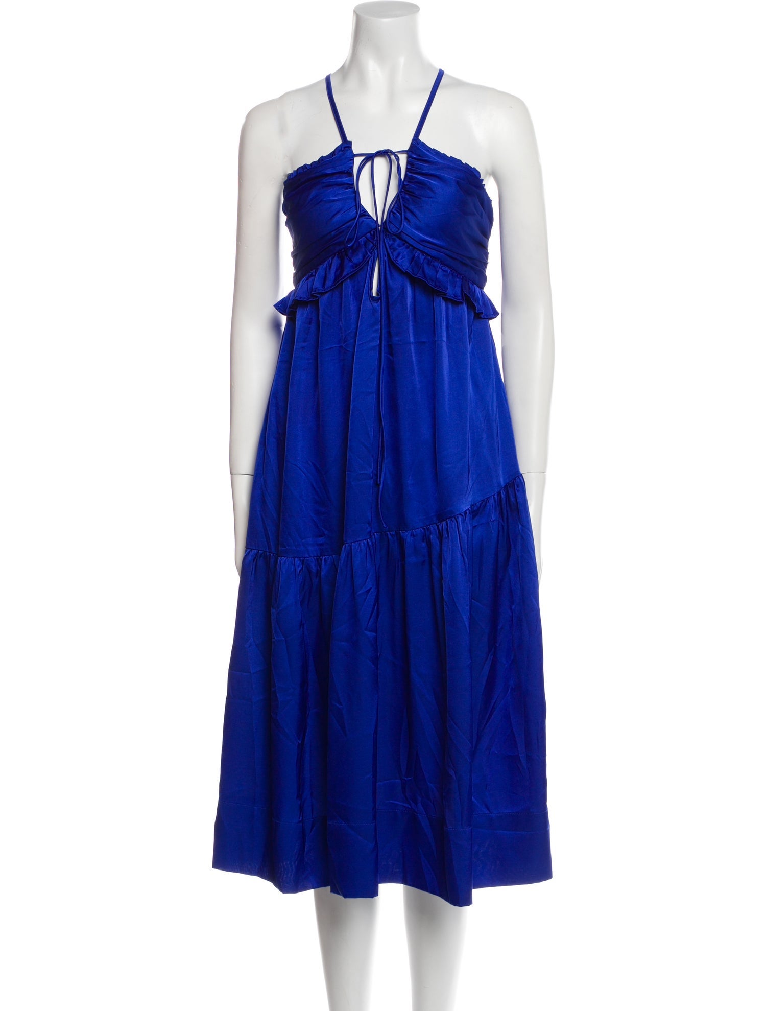 Allina Liu Halterneck Midi Length Dress