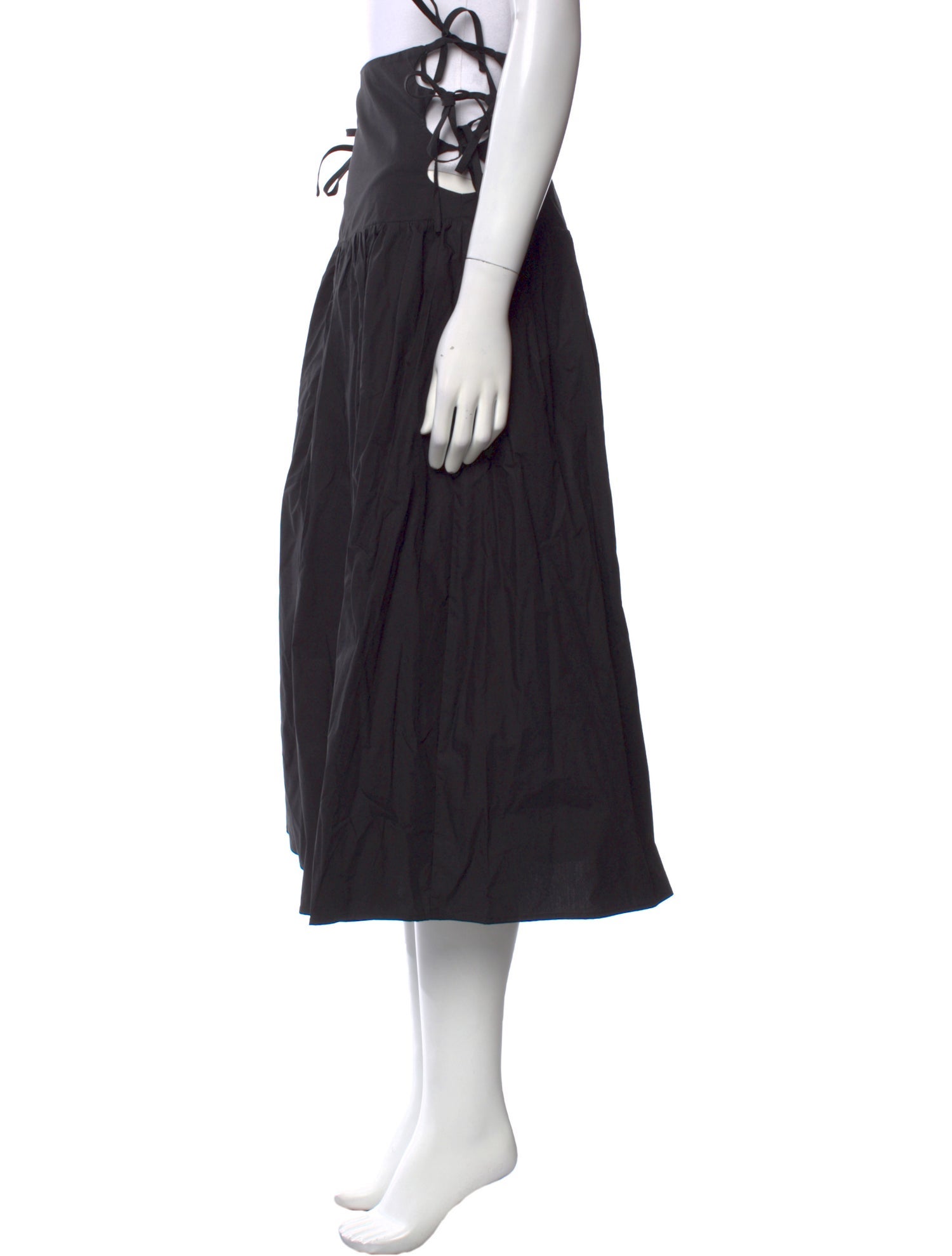 Allina Liu Ruffle Embellishment Midi Length Skirt w/ Tags