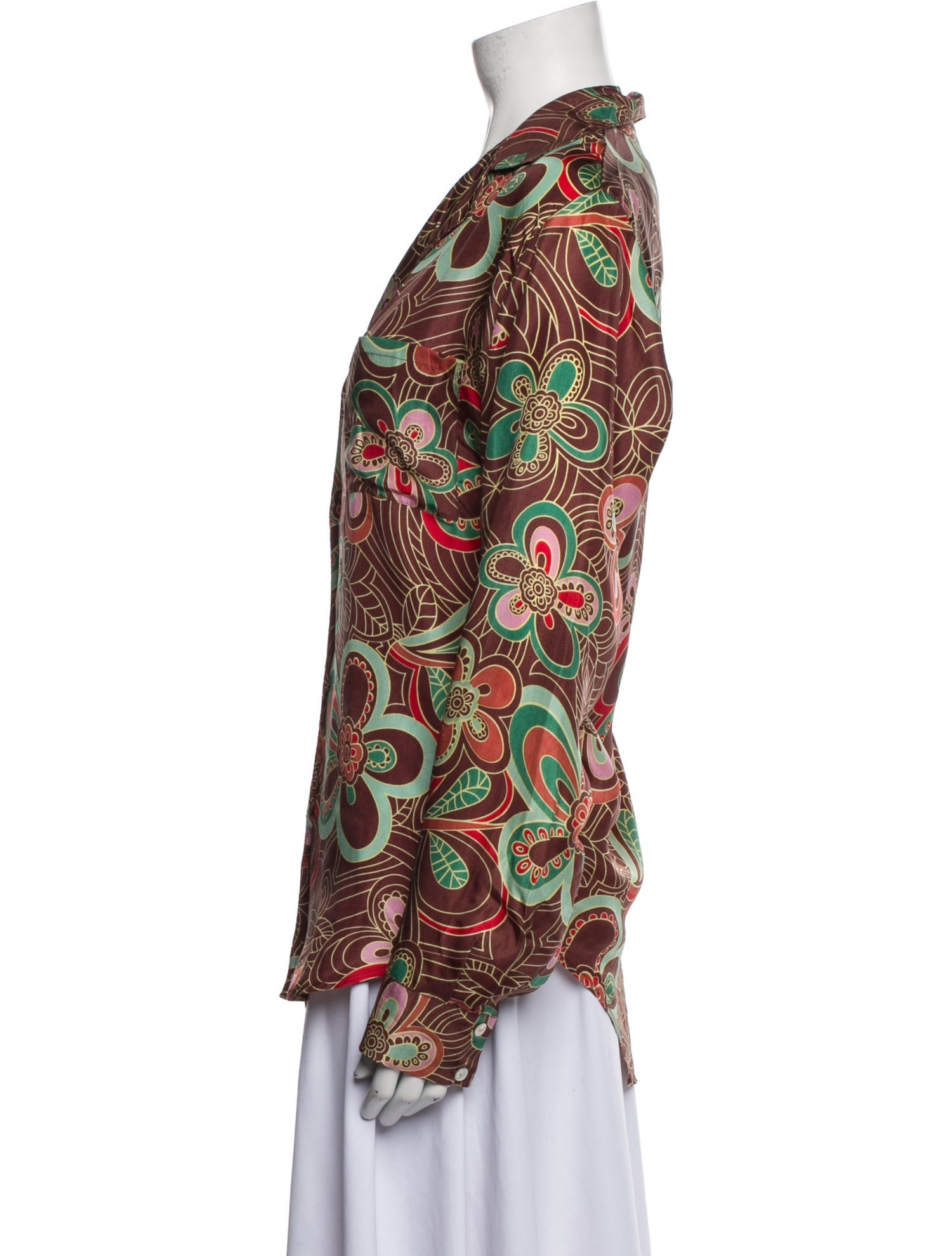 Alix of Bohemia Silk Printed Blouse