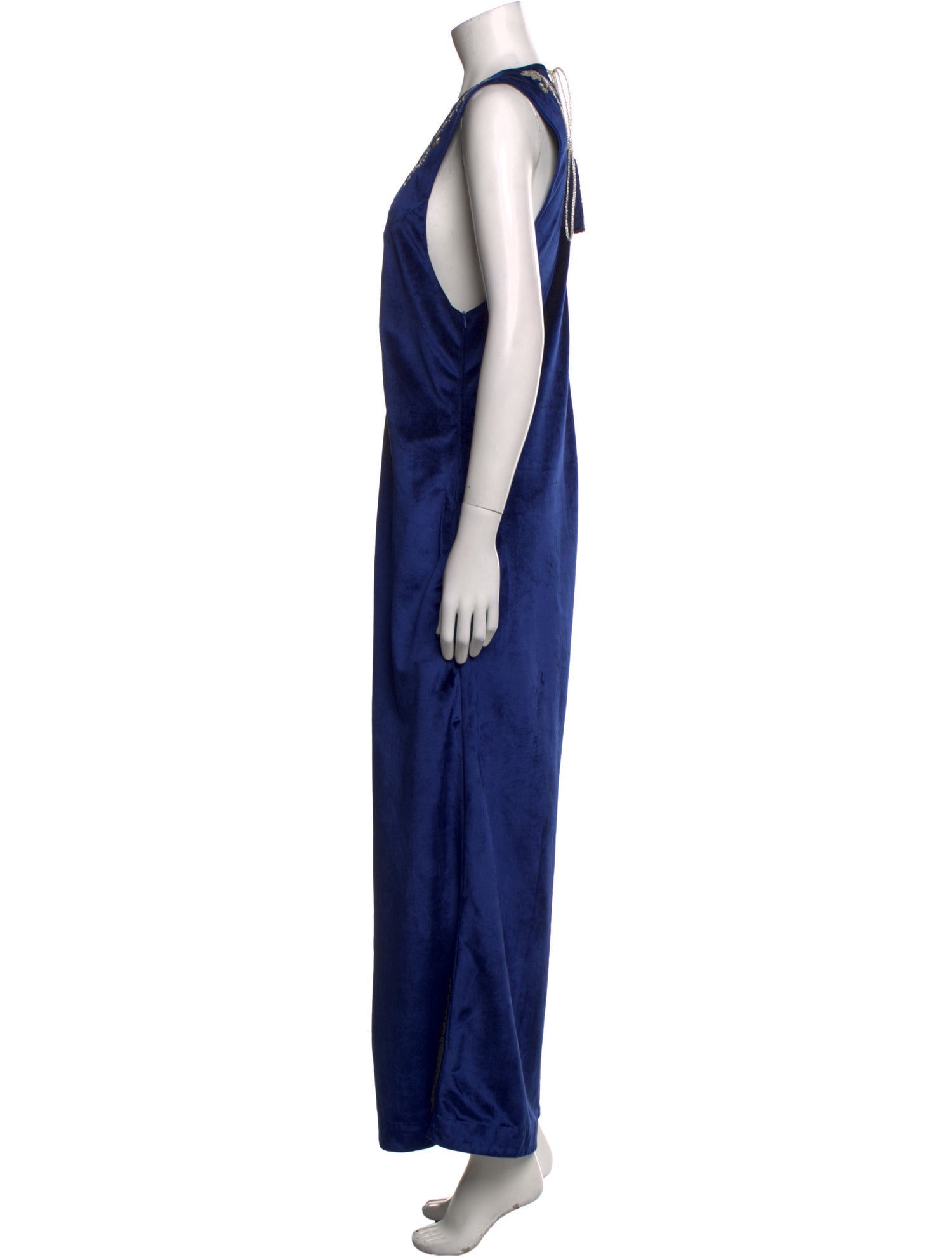 Alix of Bohemia Velvet Plunge Neckline Jumpsuit