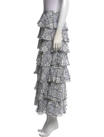 Alix of Bohemia Polka Dot Print Midi Length Skirt