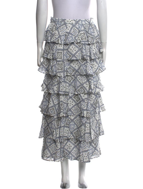 Alix of Bohemia Polka Dot Print Midi Length Skirt