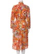Alix of Bohemia Floral Print Midi Length Dress
