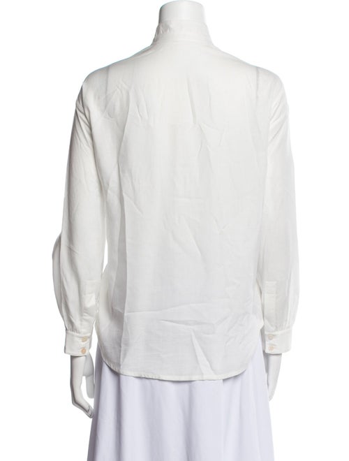 Alix of Bohemia Mock Neck Long Sleeve Button-Up Top