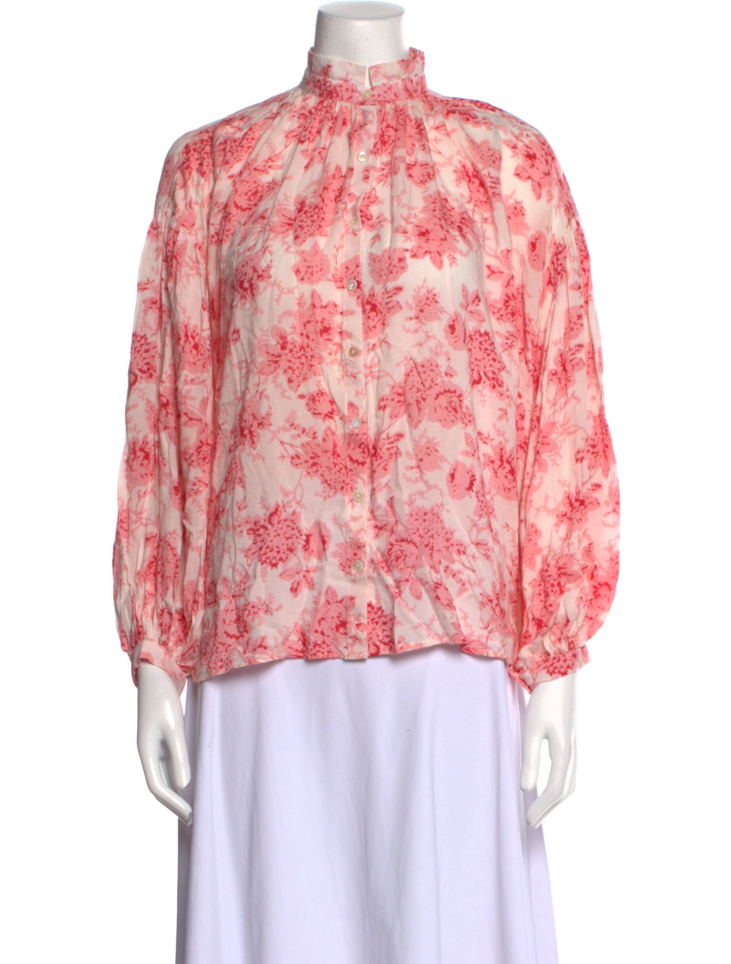 Alix of Bohemia English Rose Poet Blouse Silk Blouse