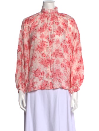 Alix of Bohemia English Rose Poet Blouse Silk Blouse