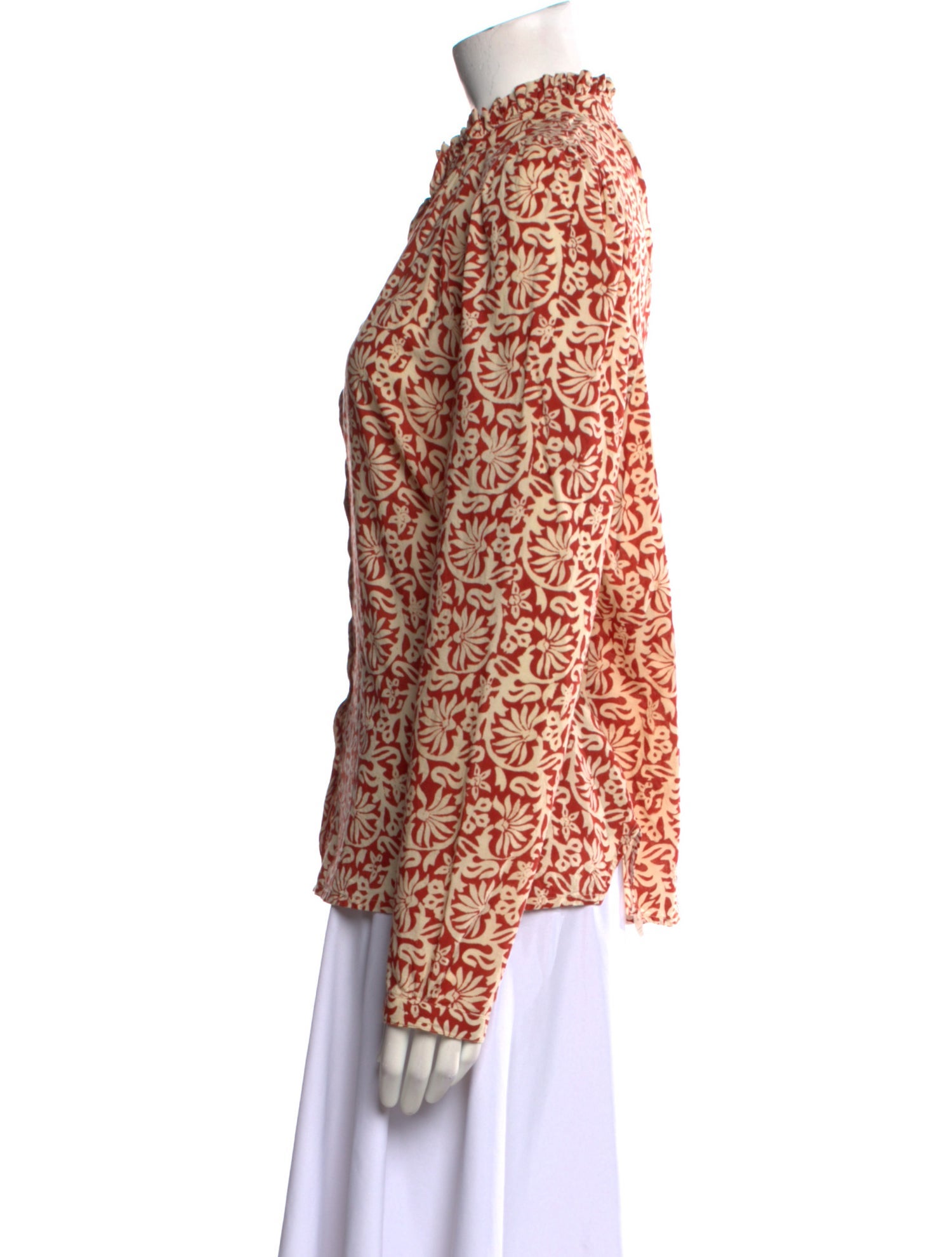Alix of Bohemia Printed Mock Neck Blouse