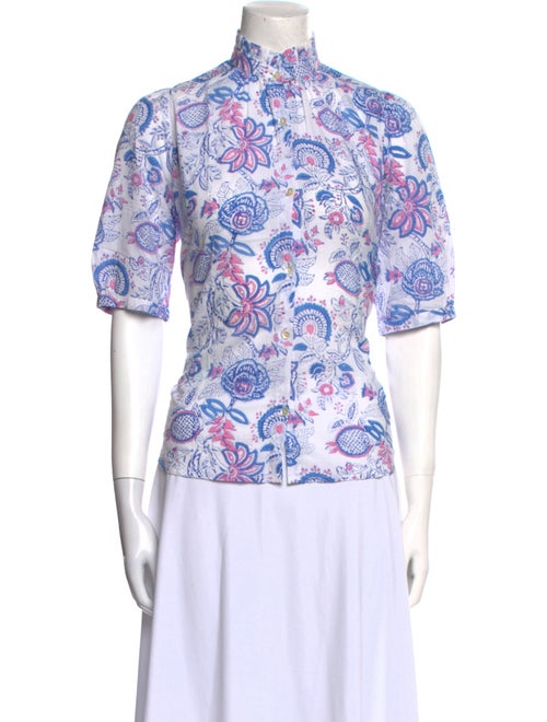 Alix of Bohemia Printed Mock Neck Top