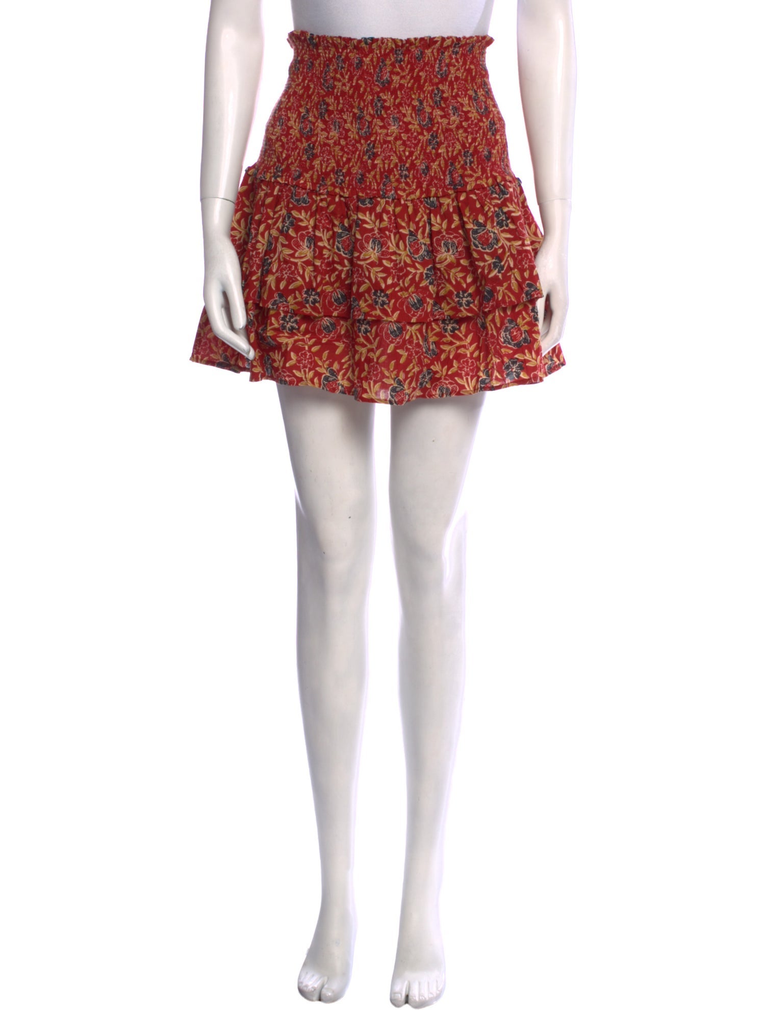 Alix of Bohemia Floral Print Mini Skirt