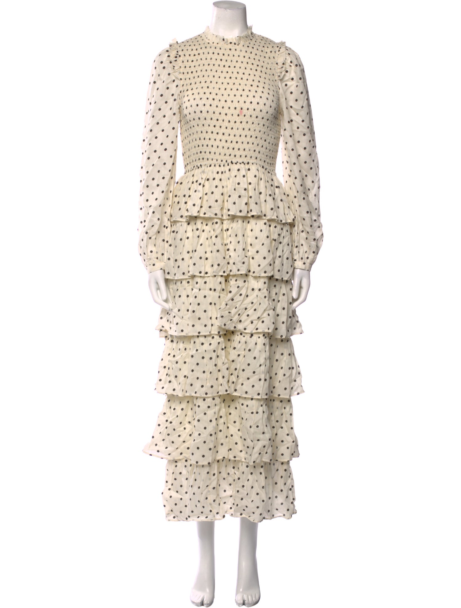 Alix of Bohemia Polka Dot Print Long Dress