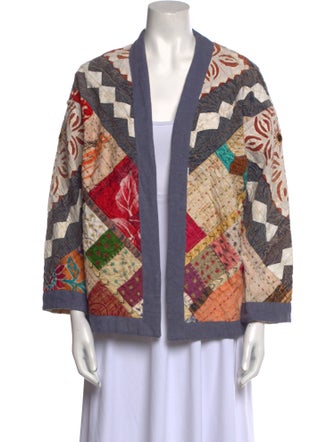 Alix of Bohemia Printed Open Front Sweater