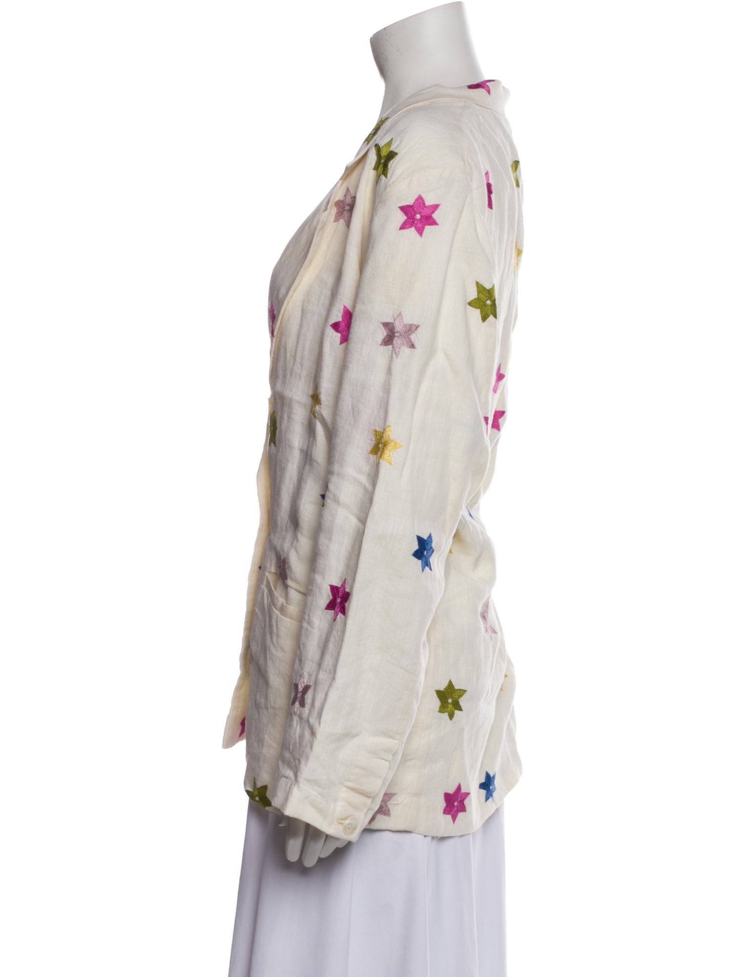 Alix of Bohemia Linen Printed Blazer