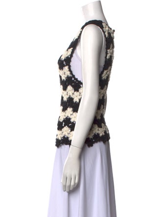 Alix of Bohemia Patterned Scoop Neck Top