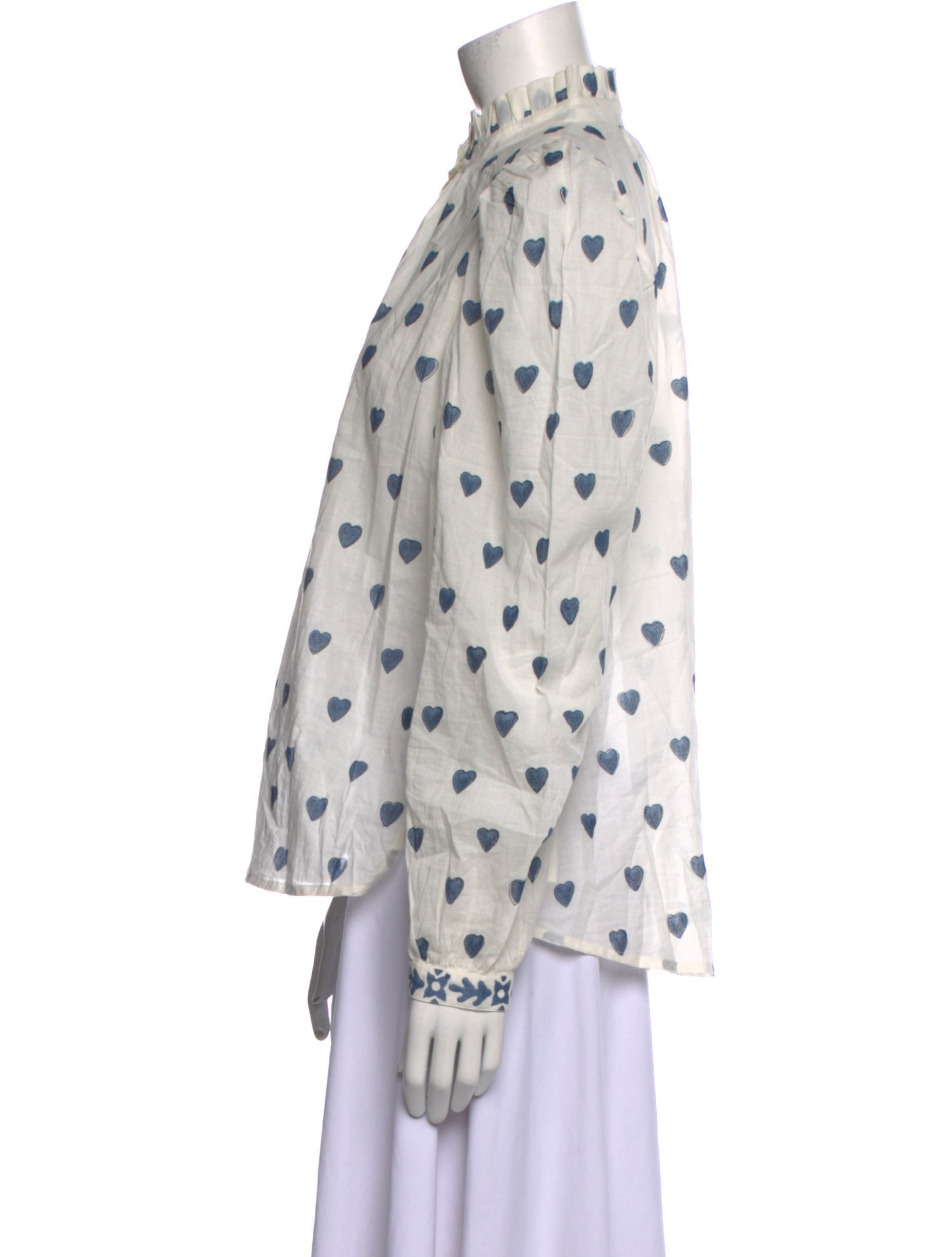 Alix of Bohemia Printed Mock Neck Blouse