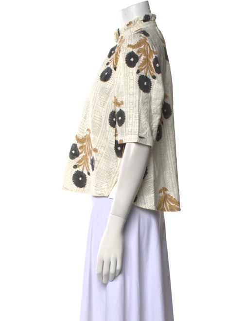 Alix of Bohemia Printed Mock Neck Blouse