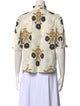 Alix of Bohemia Printed Mock Neck Blouse