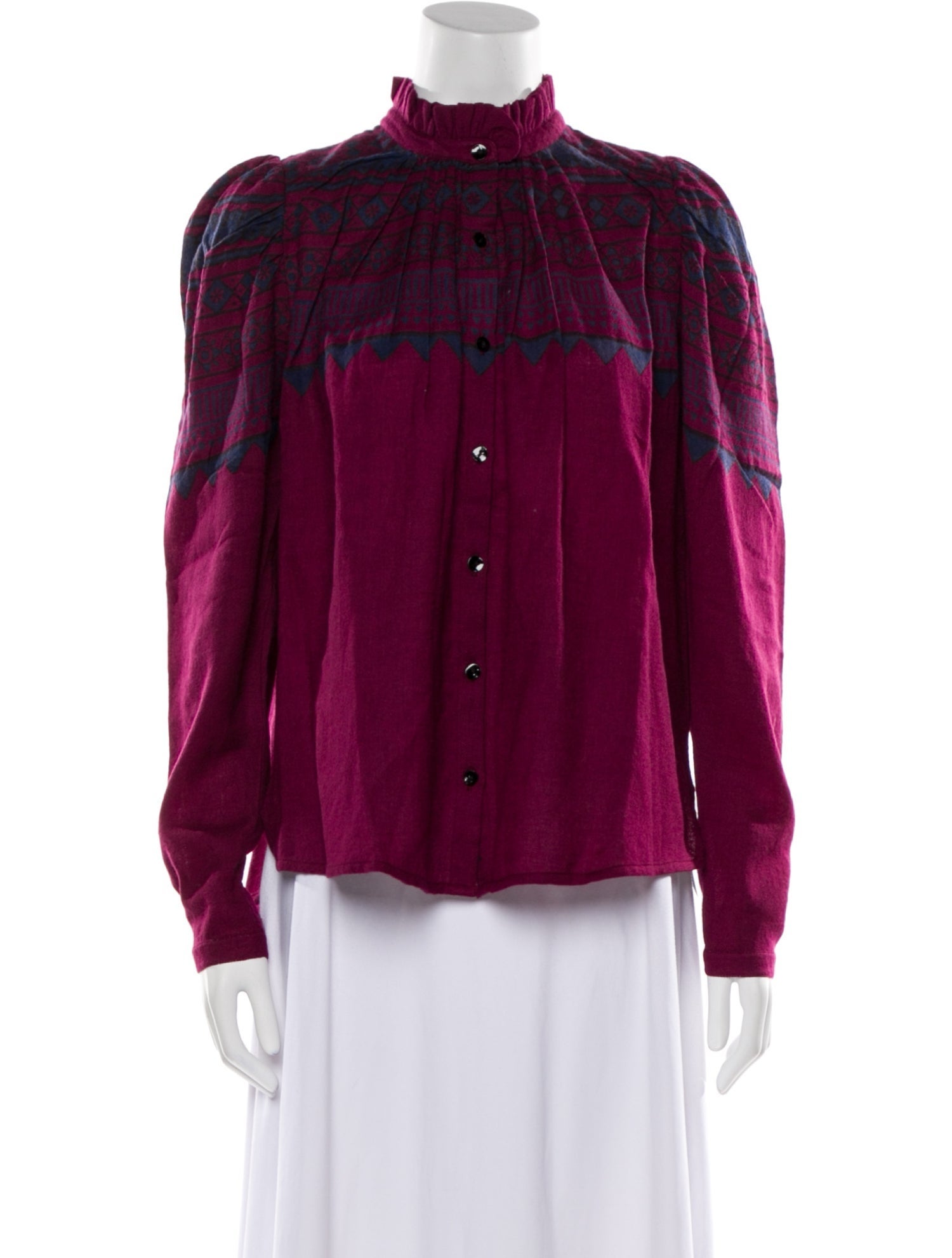 Alix of Bohemia Wool Mock Neck Blouse w/ Tags