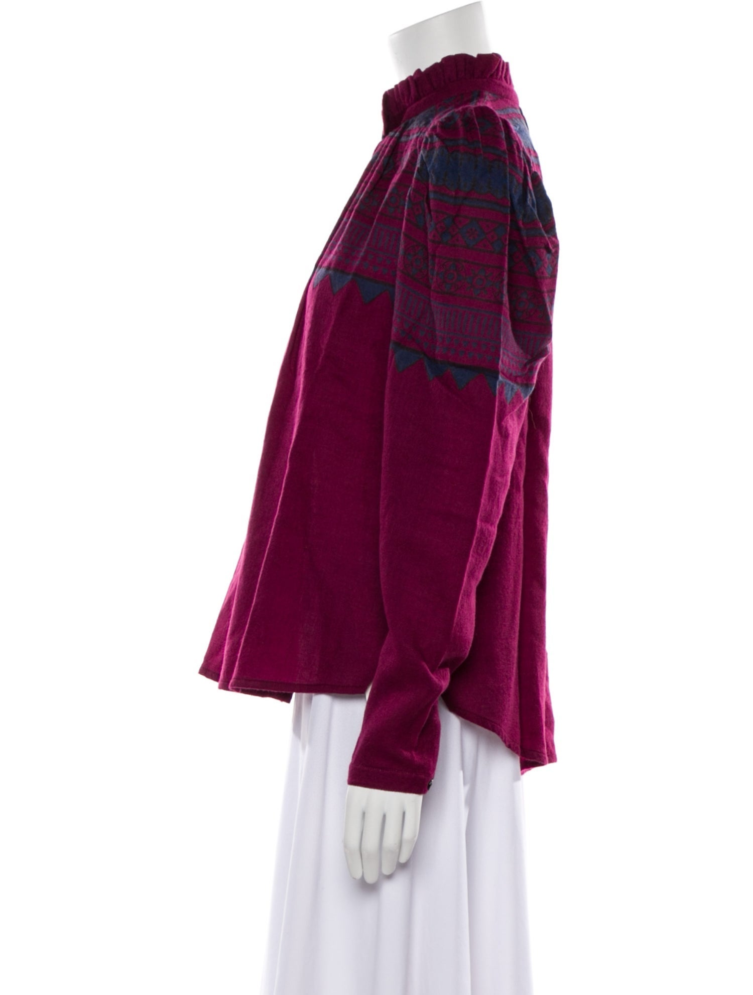 Alix of Bohemia Wool Mock Neck Blouse w/ Tags